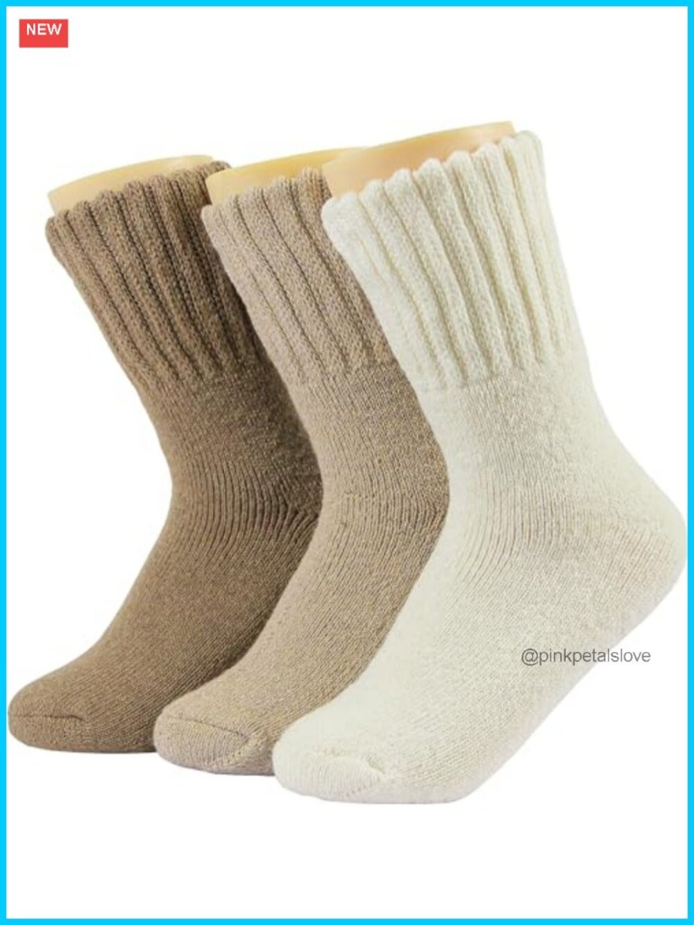 Thick Knit Winter Calf Socks Warm Cozy Slouch Crew Socks for Women